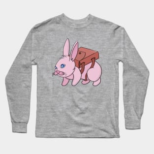 Bunny going to school Long Sleeve T-Shirt